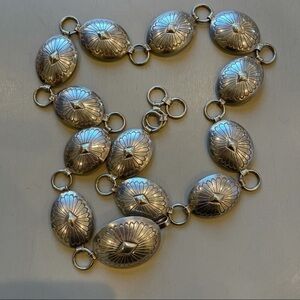 Navajo Concho Belt Sterling Silver.